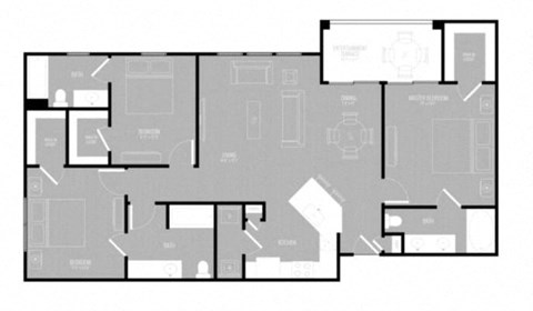 MBS C1 Floor plan atPark at Bayside, Rowlett, 75088